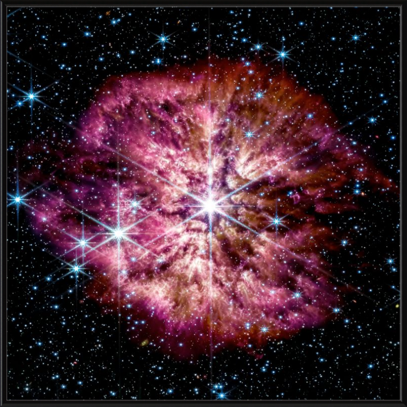 Wolf-Rayet 124: imagen del telescopio James Webb