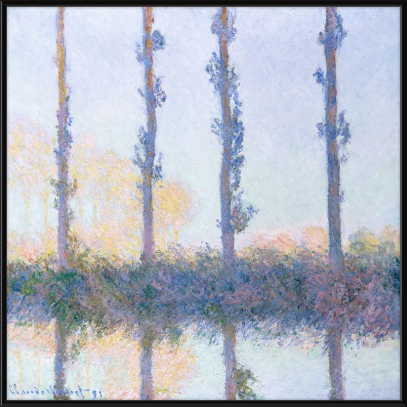 Los cuatro árboles, Claude Monet, 1891