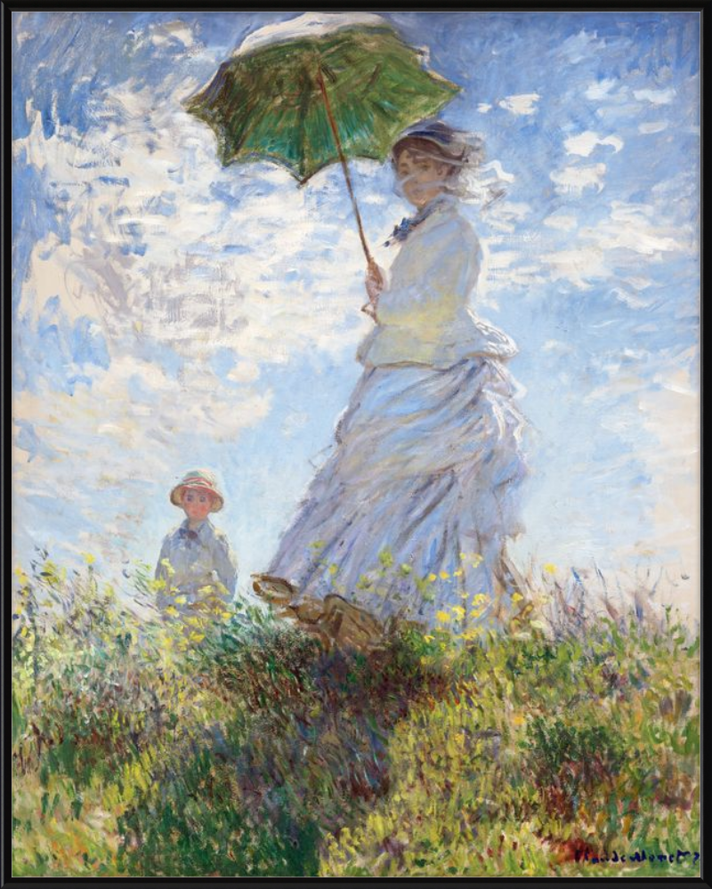 Mujer con sombrilla, Claude Monet