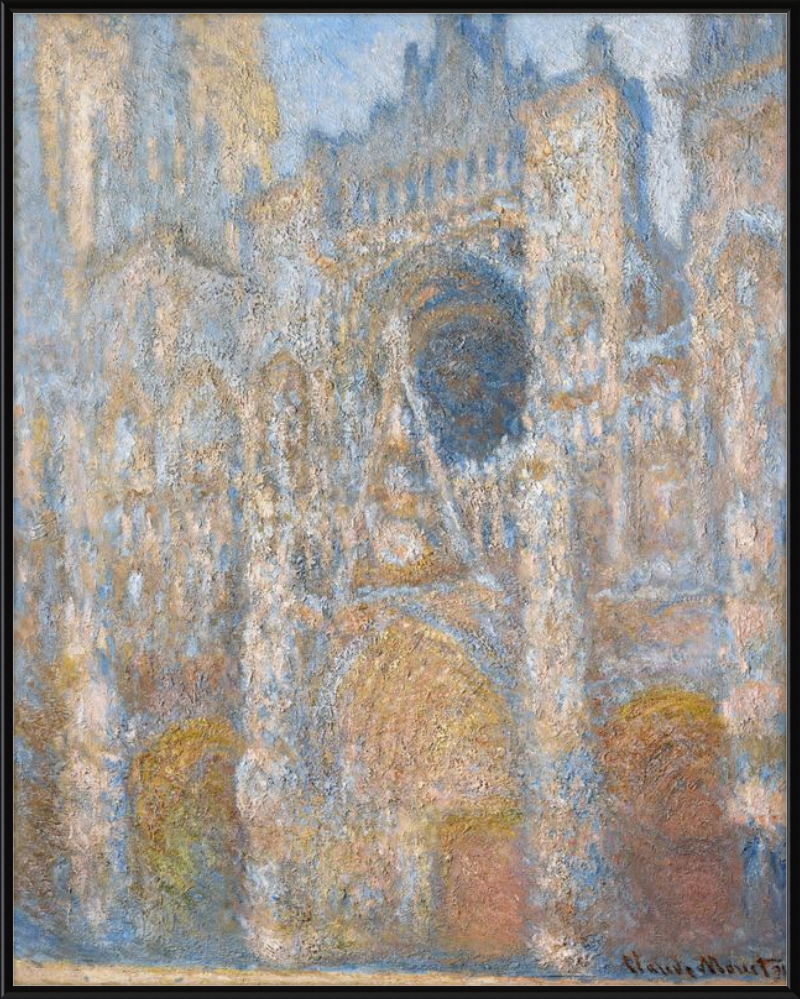 Catedral de Rouen, fachada a la luz del sol, Claude Monet - 1894