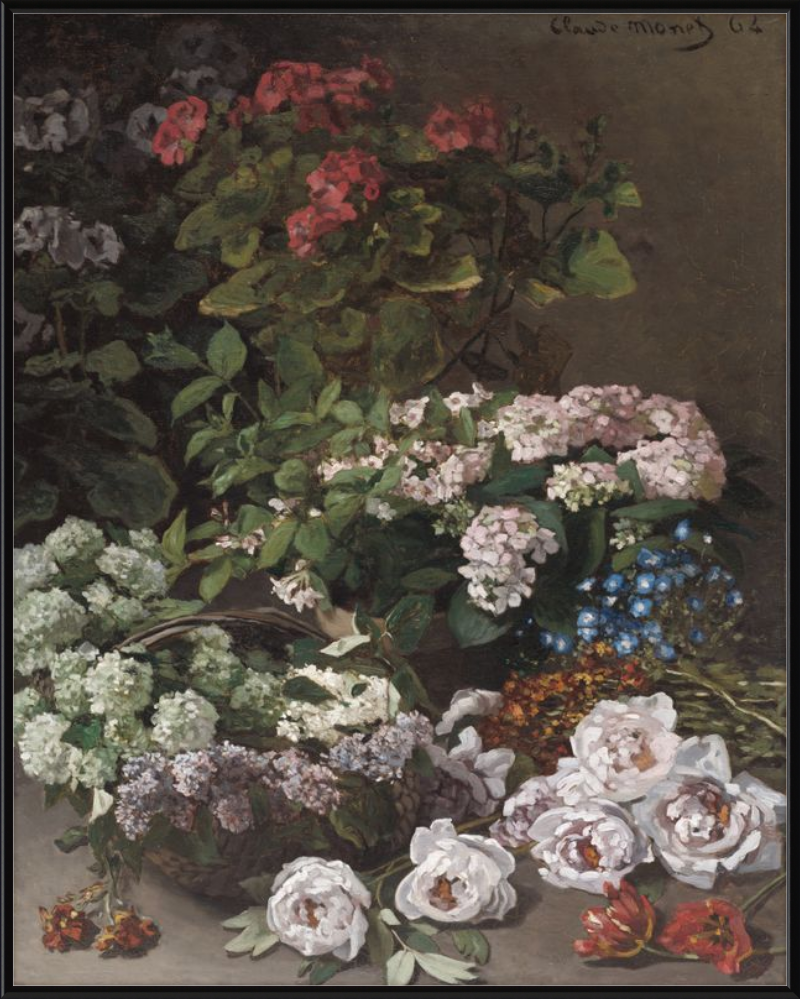 Flores de primavera, Claude Monet, 1864