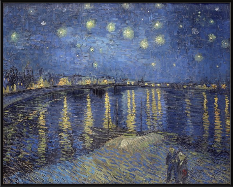 Starry Night over the Rhone, Vincent van Gogh - 1888