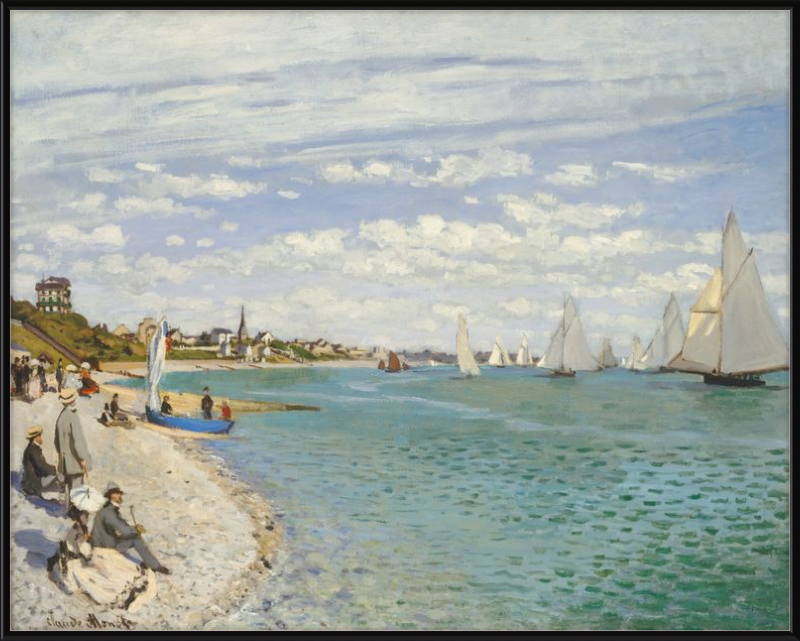 Regatta at Sainte-Adresse, Claude Monet - 1867