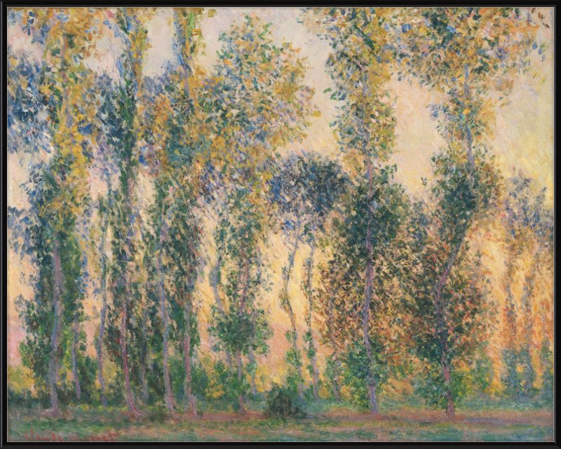 Poplars at Giverny, Claude Monet