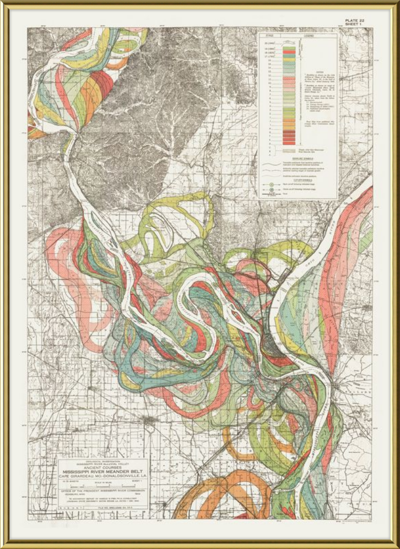 Ancient Courses: Mississippi River Meander Belt, Plate 22 sheet 1