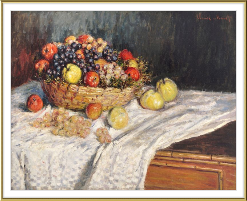 Manzanas y uvas I, Claude Monet