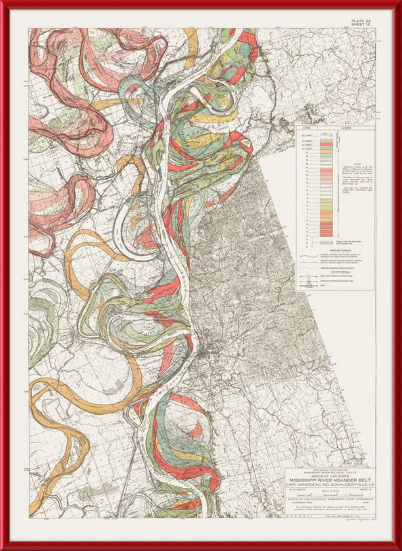 Ancient Courses: Mississippi River Meander Belt, Plate 22 sheet 12