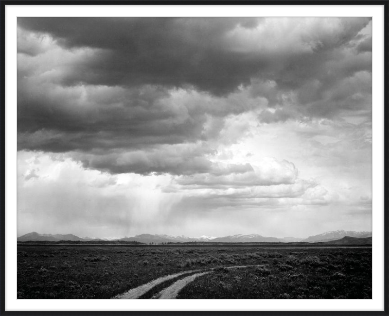 Strada vicino al Grand Teton National Park, Ansel Adams - 1941