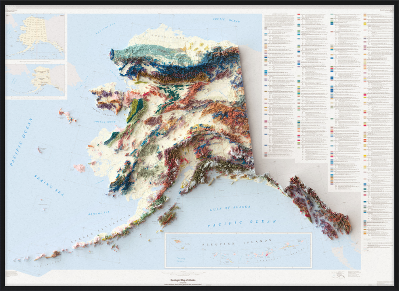 Carta geologica dell'Alaska I