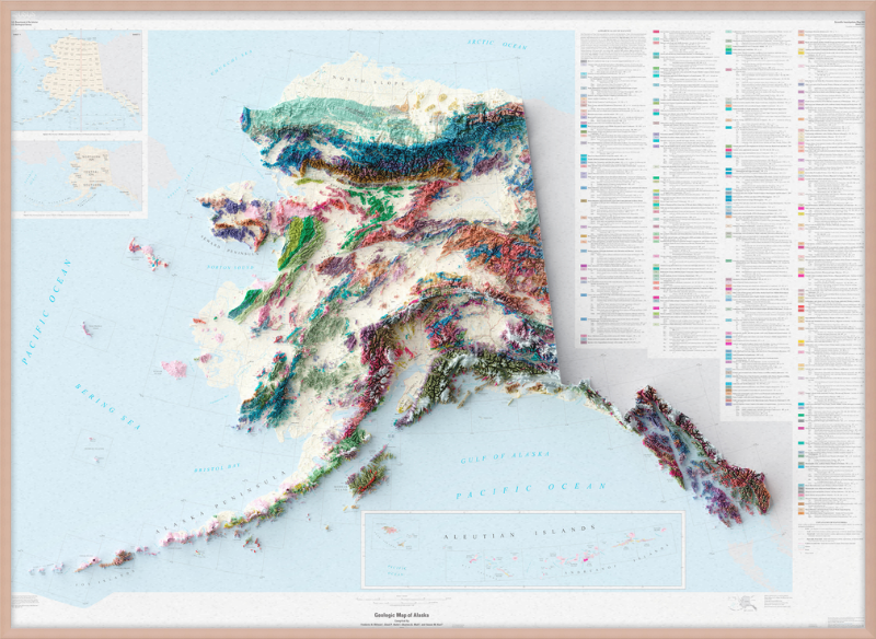 Carta geologica dell'Alaska II