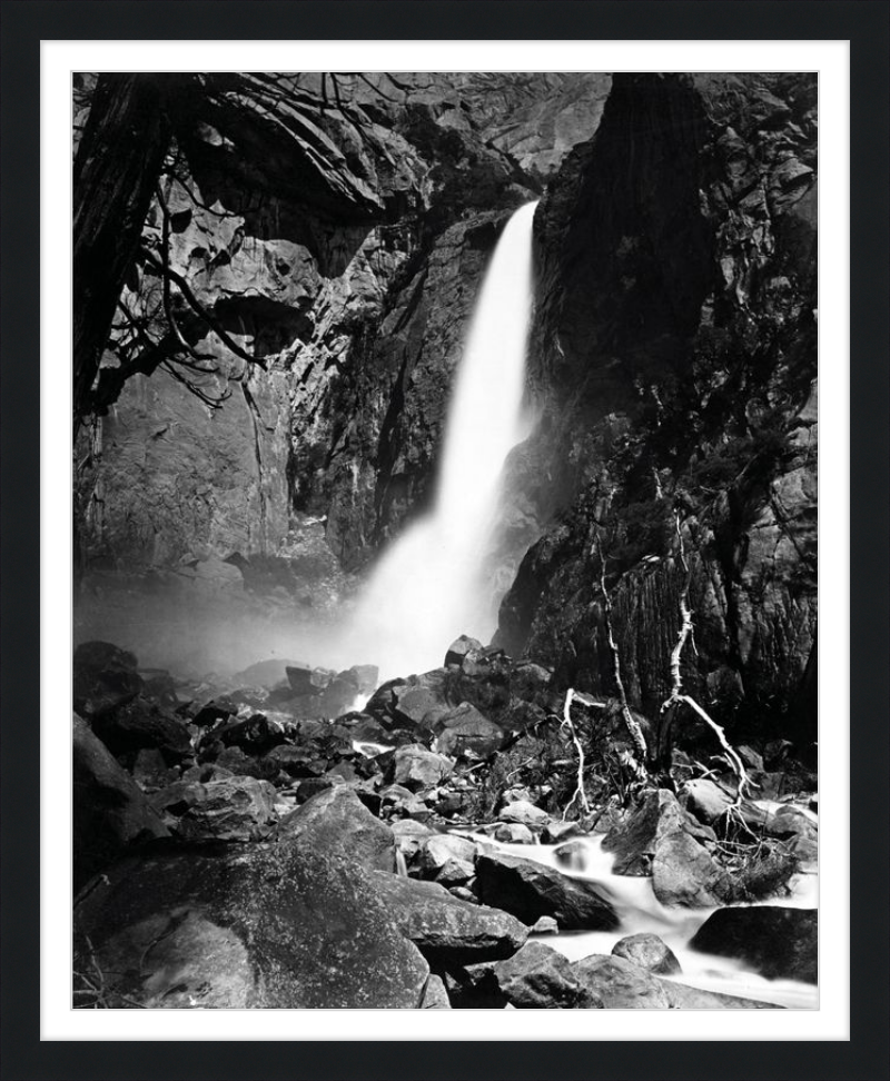 Cascate inferiori dello Yosemite, Yosemite Valley, Carleton Watkins - 1868