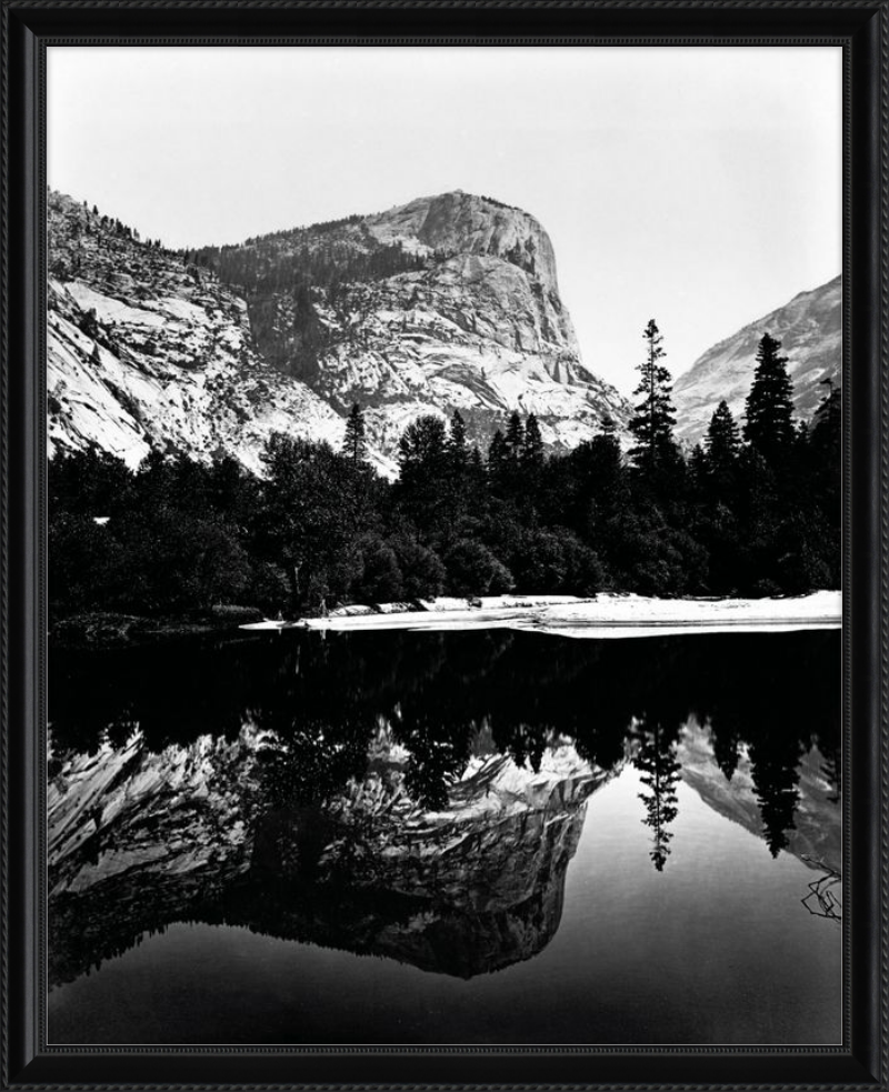 Lago Mirror, valle de Yosemite, Carleton Watkins, 1868