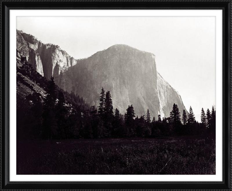 El Capitán, Valle de Yosemite, Carleton Watkins, 1868