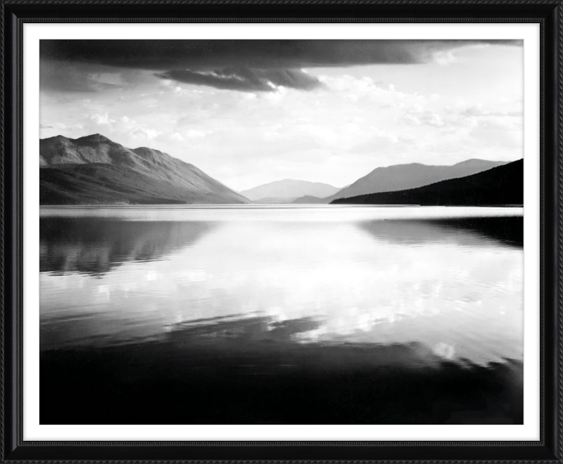 Lago McDonald, Parque Nacional Glaciar, Ansel Adams, 1942