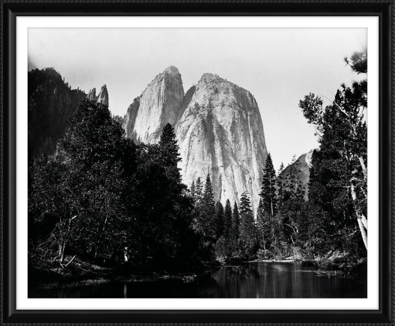 Rocce della cattedrale, Yosemite Valley, Carleton Watkins - 1868