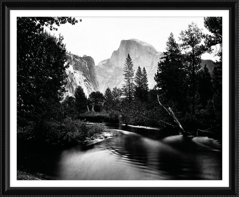 Half Dome, Yosemite Valley, Carleton Watkins - 1868