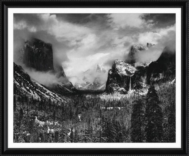 Tormenta de invierno despejándose, valle de Yosemite, Ansel Adams - 1944