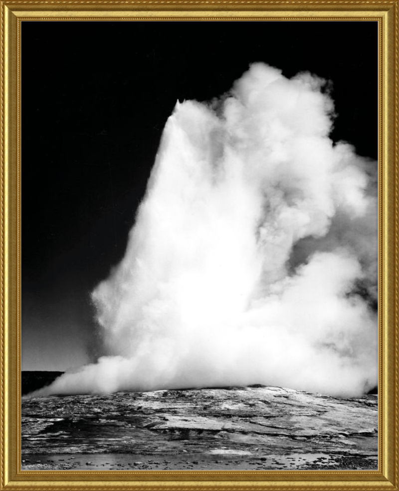 Old Faithful Geyser, Yellowstone National Park, Ansel Adams - 1941