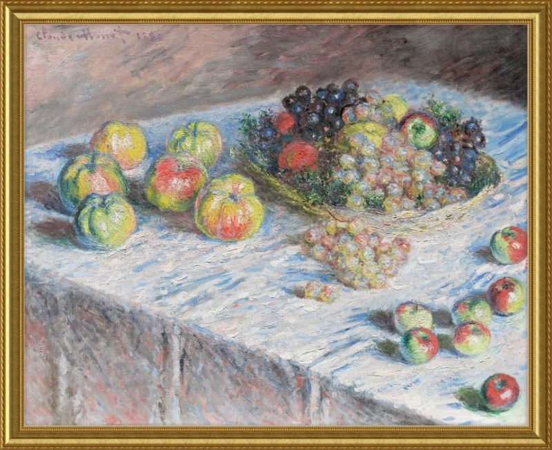 Apples and Grapes II, Claude Monet - 1880