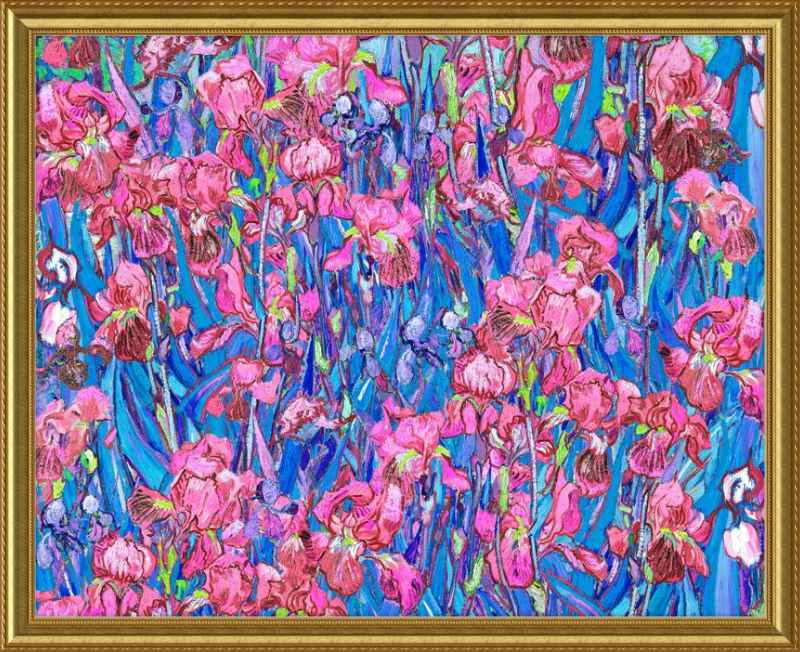 Irises Pink Remix, Vincent van Gogh