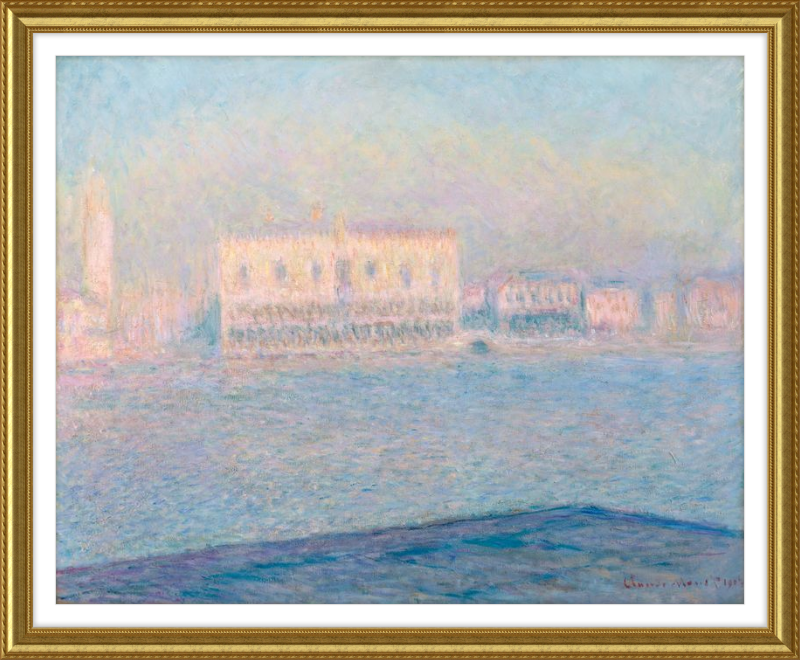 Doge's Palace Seen from San Giorgio Maggiore, Claude Monet - 1908